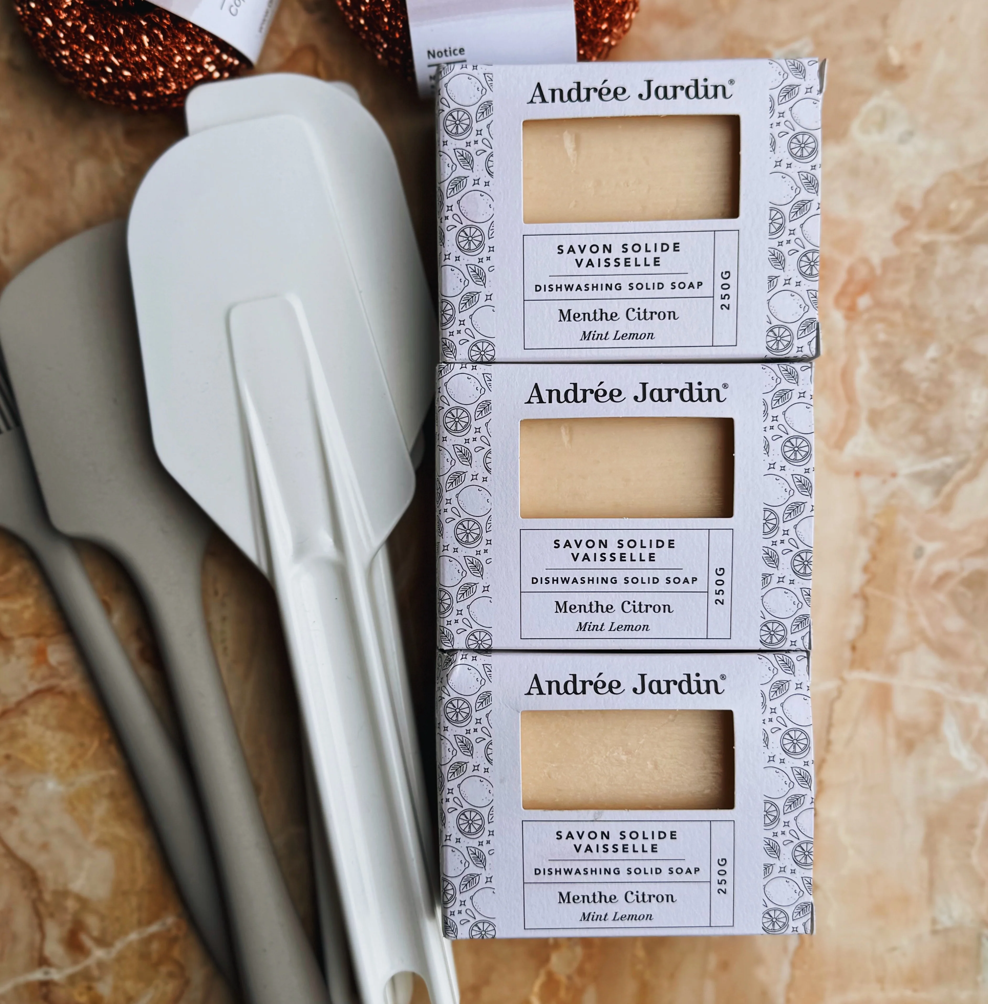 Mint Lemon Dishwashing Soap Bar - Image 2